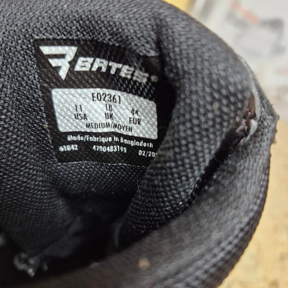 Bates Black Tactical Sport DRY Guard™ Side Zip Lace Up Work Combat MOTO Boots 11 - Picture 5 of 6